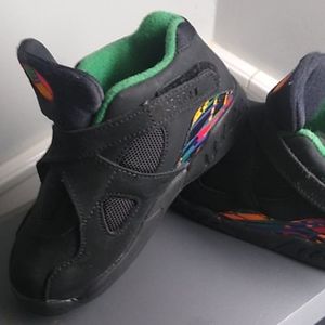 Black colorful Jordan 8 tinker air raider Size 9